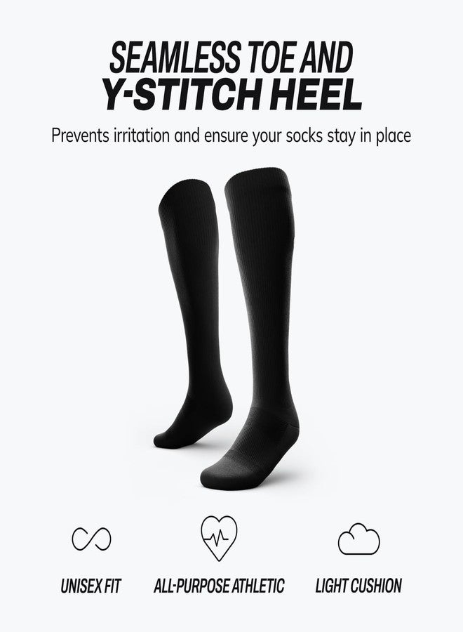 Outway Flagship Black Knee High Compression Socks for Women and Men, Moisture-Wicking Athletic Tall Knee High Socks for Women and Men with Arch Support, Size S/M - Image 4